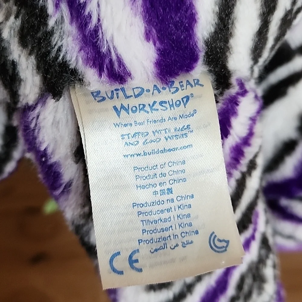Build-A-Bear Wild About Stripes Zebra Plush - Picture 10 of 10